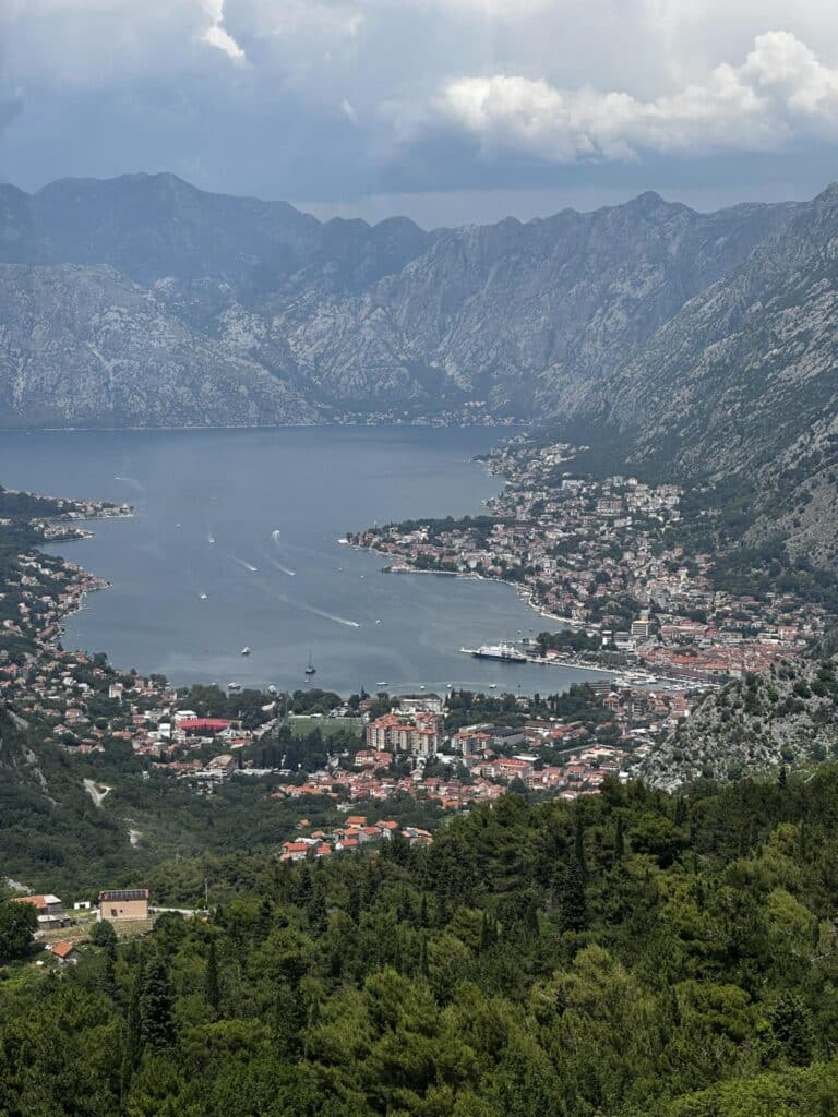 Kotor in Montenegro from cable car